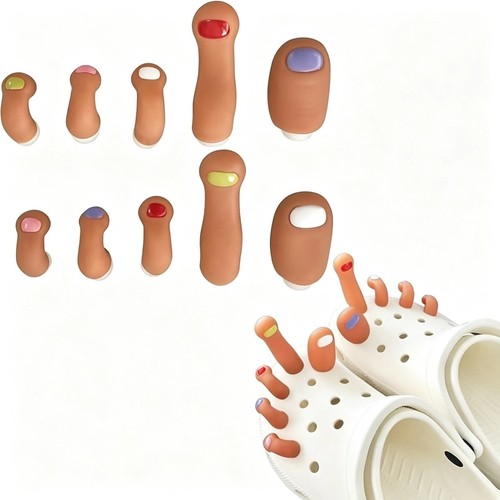 Toe shoe charms for crocs - toe,