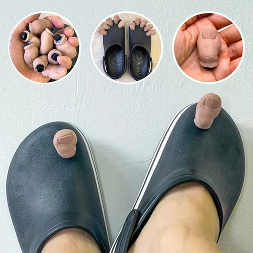 Resin funny toe shoe charms - resin,
