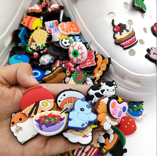 100pc croc charms mega - charms,