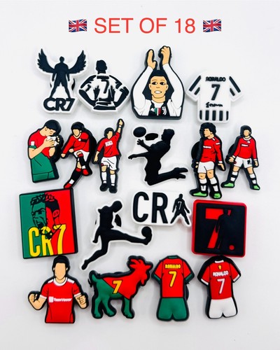 Football charms fits crocs set - football,