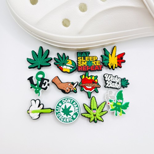 Weed charms fits crocs - charms, set