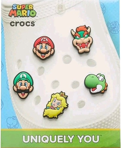 Super mario shoe charms - super,