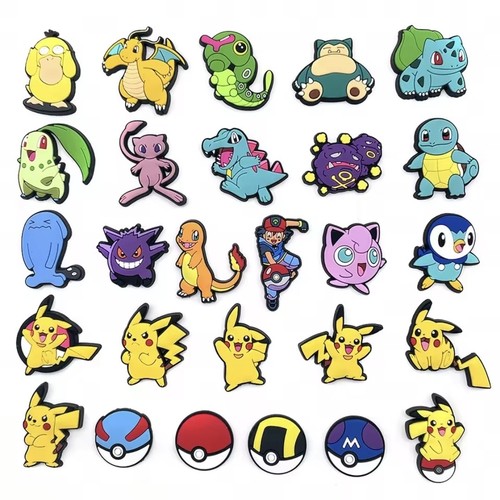 Pcs pokemon croc chalms - pcs,