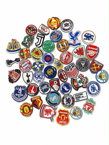 Football croc charm - football,
