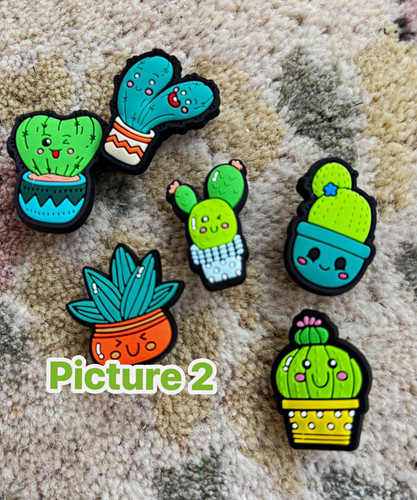 Multicolour cartoon cactus - multicolour,