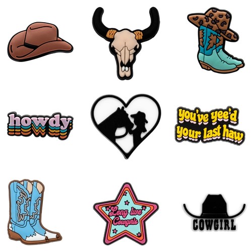 Cowgirl cowboy charms - cowboy,