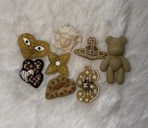 Gold fits croc charms - 8x,