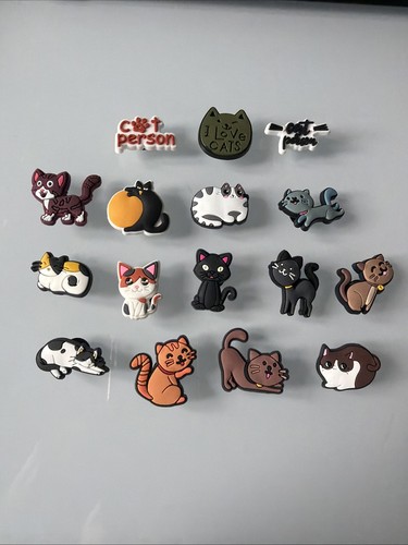 Cat lover shoe charms set - 16,