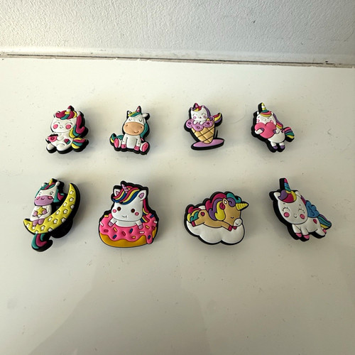 Unicorn croc charms