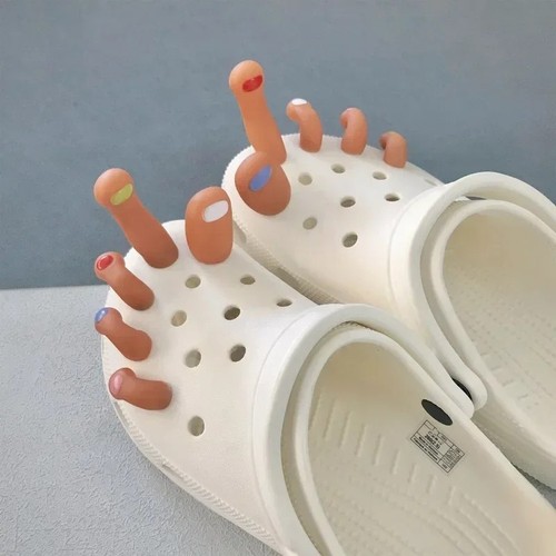 10pcs shoe charms for crocs - 3d,