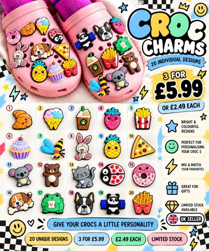 Cute croc charms shoe - 20,