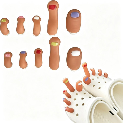 Toe shoe charms for crocs - charms,