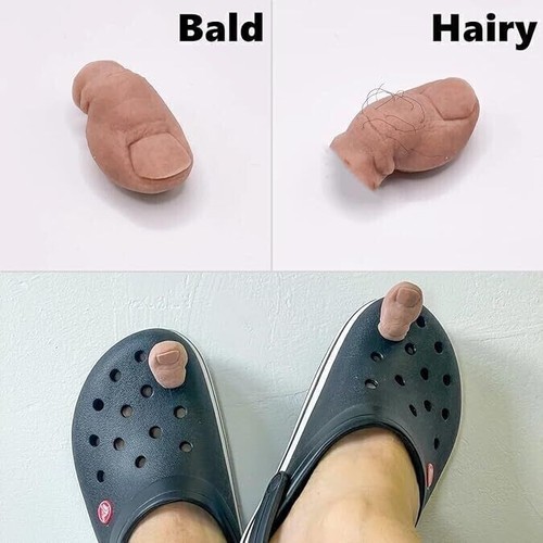 Funny toe shoe charms - 3d,