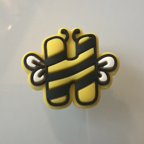 Bee honey shoe charm - honey,