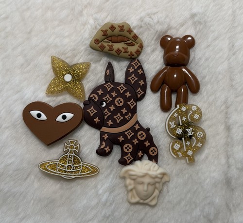 Gold fits croc charms - 8x,