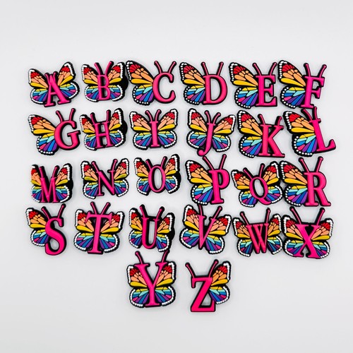 Letters butterfly charms - letters, fits
