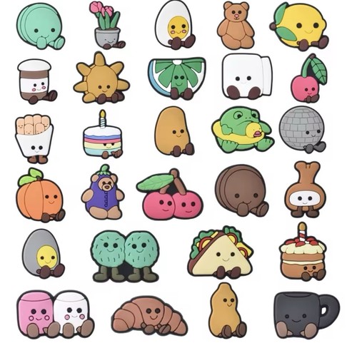 28pcs jellycat croc charms - jellycat,