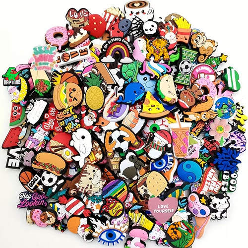 Mixed shoe charms for crocs - 10,